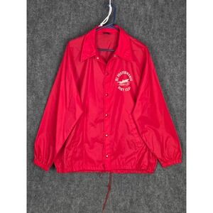 Vintage Sports Master Action Marine‎ Boat Club Jacket Red Mens Large USA Made